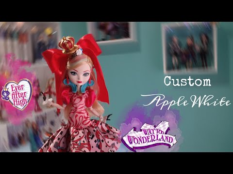 Customização da Apple White - Way Too Wonderland | Review Ever After High Customização da Apple White - Way Too Wonderland | Review Ever After High