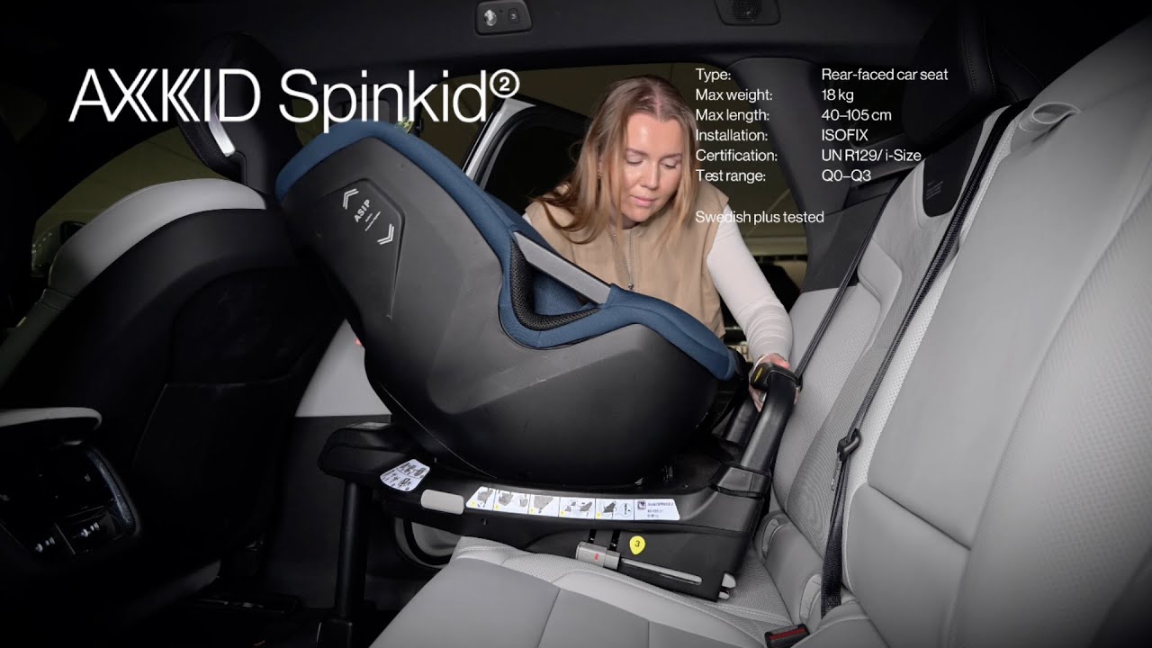Axkid Spinkid 2 – 180° Rotating Rear-Facing Car Seat | Axkid