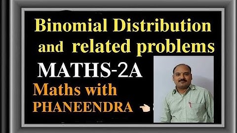 Random variables Binomial distribution and related problems #intermediate #Maths-2A TS AP Ex:10(b)