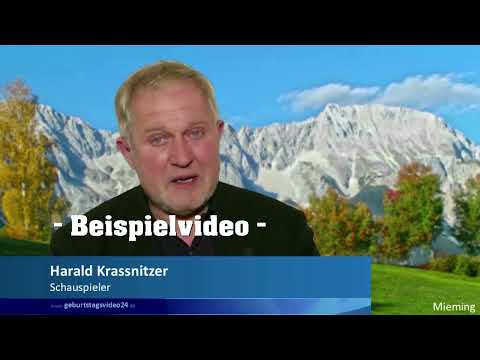 Harald Krassnitzer - Videobotschaft zum Geburtstag