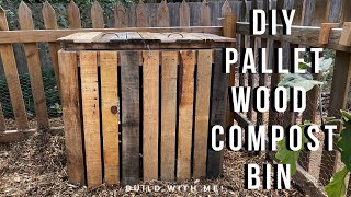DIY Pallet Wood Compost Bin | Build with Me by Kait 1,504 views 3 years ago 14 minutes, 39 seconds