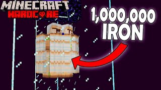 I Farmed 1,000,000 Iron in Minecraft Hardcore