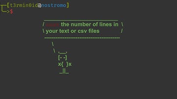 count the number of lines in your text or csv files #linux