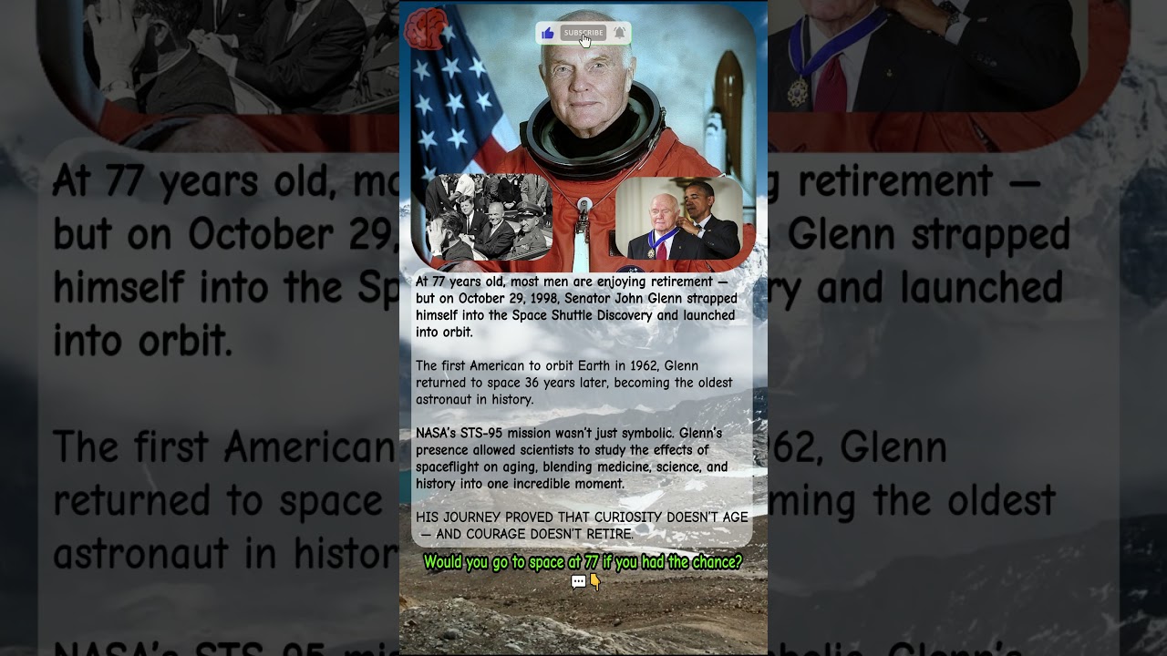 A Hero Returns to Orbit 🚀 | John Glenn’s Second Spaceflight (1998) | 
