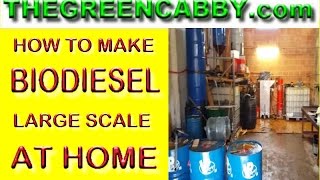 HOW TO MAKE BIODIESEL LARGE SCALE AT HOME - BIOFUEL - METHANOL DISTILLATION - GLYCERIN FOR SOAP
