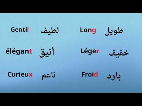 الحروف الصامتة في اللغة الفرنسية Les Lettre Muettes En Français الحروف الصامتة في اللغة الفرنسية Les Lettre Muettes En Français