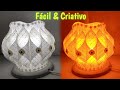 Como Fazer Luminária com Garrafa Pet - Idéia Criativa de Artesanato com Garrafa Pet