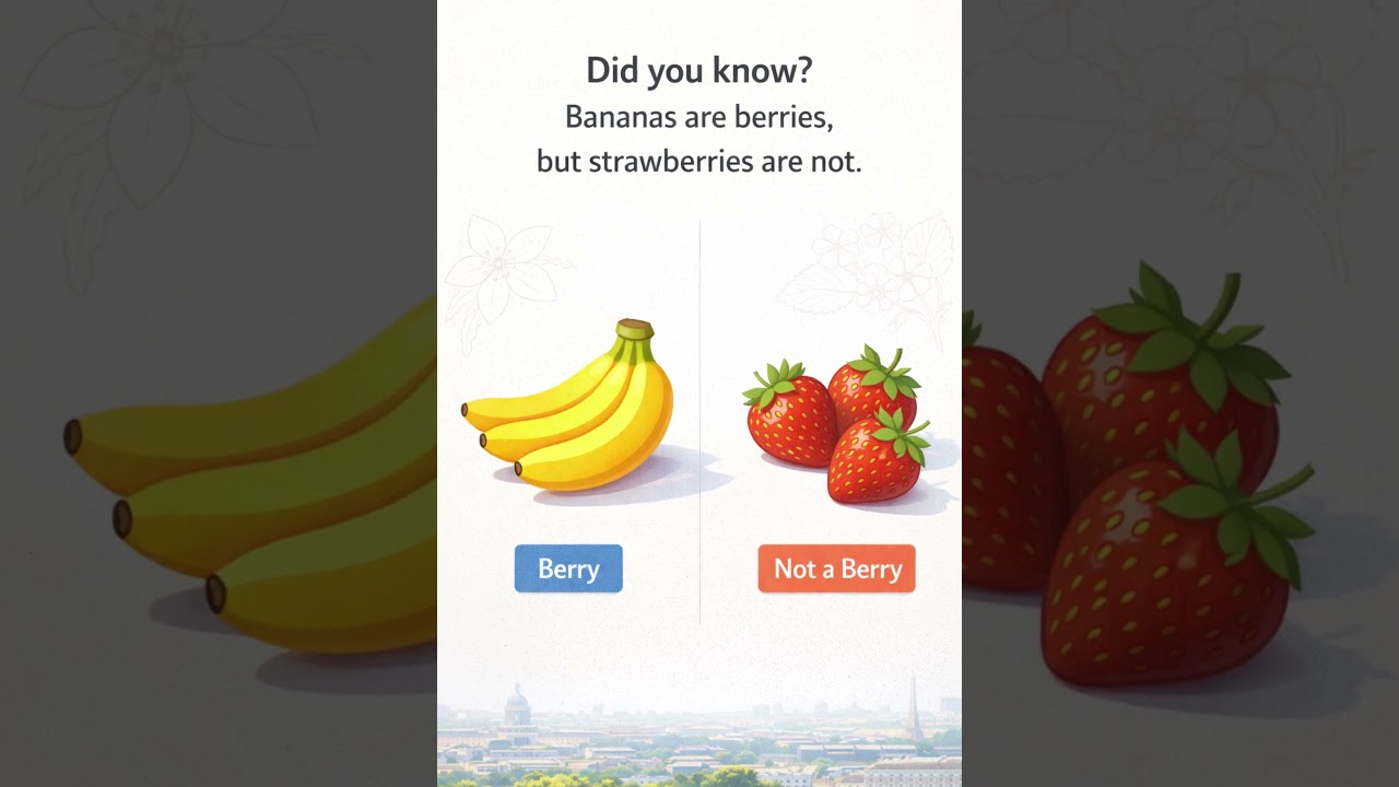 Banana Is a Berry? Science Shocks You | Berry Facts | Food Science | Strawberry Berry Nahi Hai?