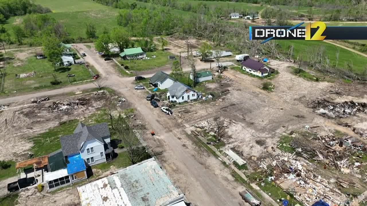 Drone12 Glenallen tornado damage update YouTube
