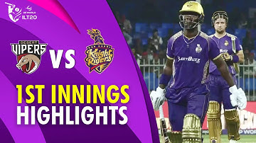 1st Innings Highlights | Desert Vipers vs Abu Dhabi Knight Riders | Match 4 | DP World ILT20 | M3Y1U