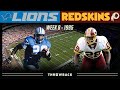 Epic Walk-off TD By Franchise Icon! (Lions vs. Redskins 1995, Week 8)