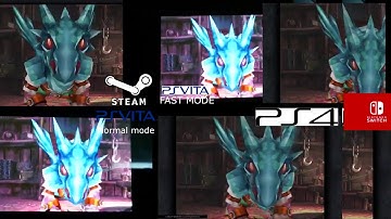 Final Fantasy 9 load time compare (PS4/PC/PSV fast mode/normal/Nintendo Switch)