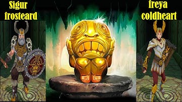 temple run 2 - sigur frostbeard & freya coldheart (NEW UPDATE) frozen shadows & sky summit