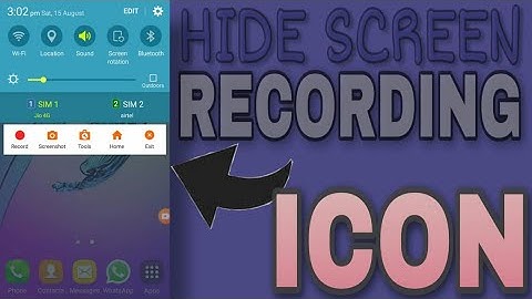 How to hide screen recorder icon || How to enable screen recording on mobile |