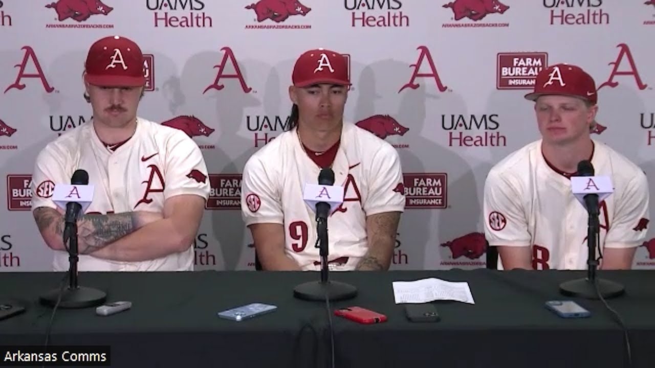 Mason Molina, Wehiwa Aloy, and Hudson White speak to media following Mizzou sweep