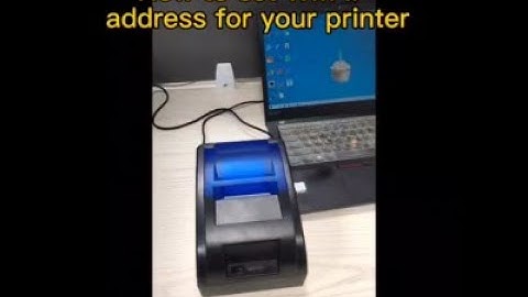 How to set WIFI IP address for Hoin Hot sale thermal printer H58