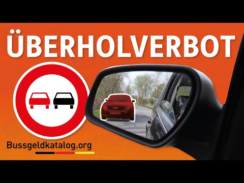 Video: Unter Welchen Zeichen Ist Überholen Verboten