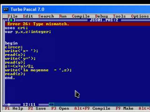 Cours pascal 1 année informatique LMD algerie (La soustraction et la moyenne )