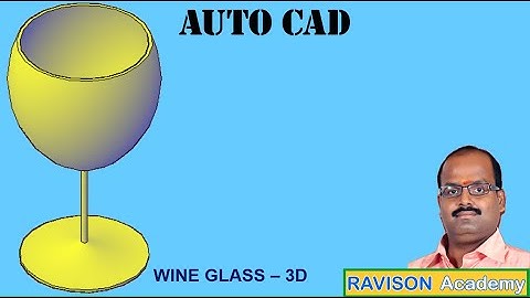 Wine Glass Creation in AutoCAD