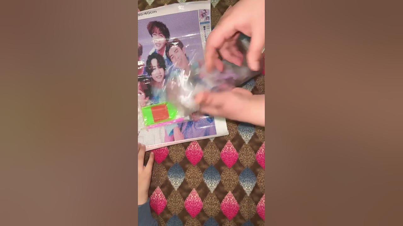 magical BTS diamond painting with 25 k beads