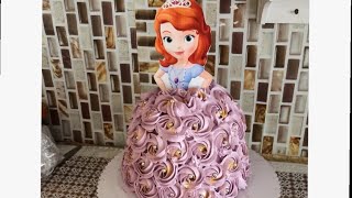 #طريقه تزين كيكه الاميره صوفيا كيكه اللعابه princess sofia cake