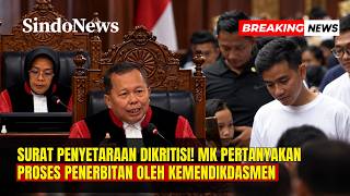 Sidang Lanjutan Ijazah Gibran Mk Pertanyakan Surat Penyetaraan Kemendikdasmen Breaking News