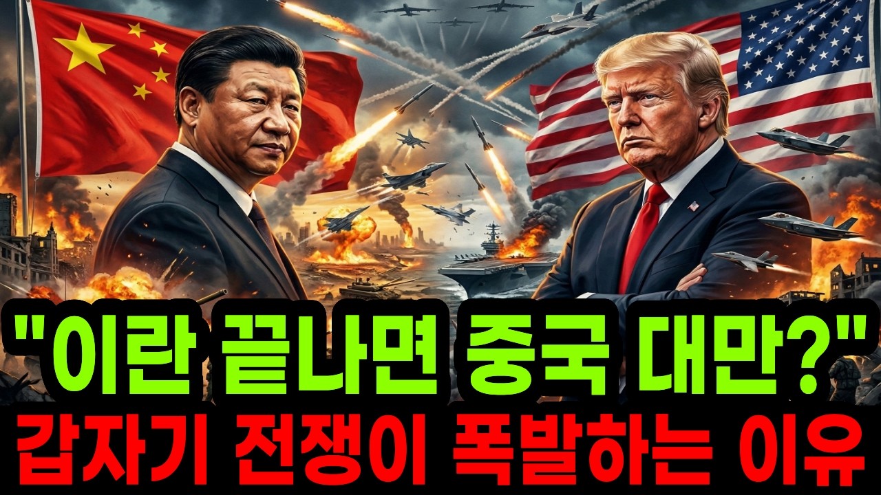 “이란전쟁 끝나면 중국 대만?” 전세계가 갑자기 전쟁터가 된 진짜 이유