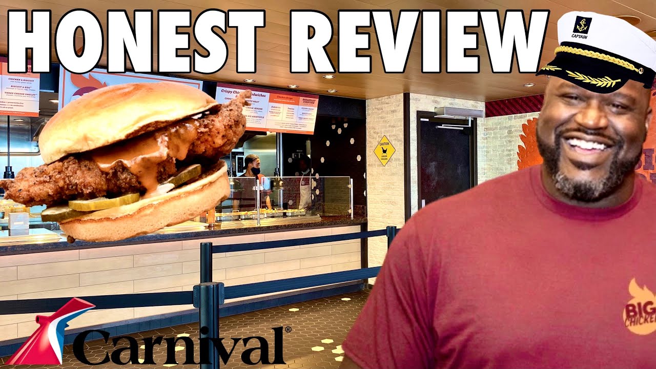 Shaq’s “BIG CHICKEN” Restaurant HONEST REVIEW Taste Test (CARNIVAL
