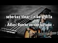 Seberkas sinar (Adlani Rambe Karaoke Version lirik)