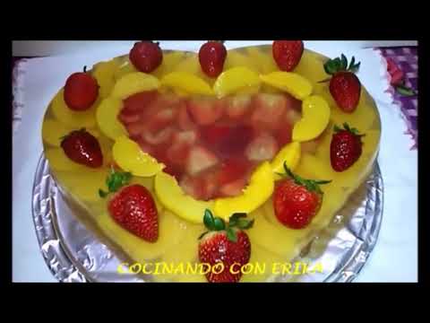 Crystal clear gelatin with peaches in syrup newfb without music