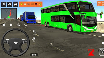 2025 new coach bus simulator 💥 || indonesia bus simulator part-134 #bus #game #simulator #comman