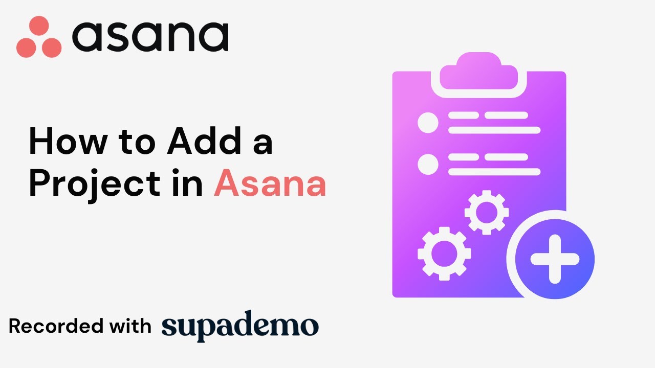 How to Add a Project in Asana - YouTube