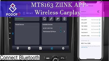 MT8163 Android 11 Double Din Car Stereo Radio (A3212) ZlINK APP - Wireless Carplay Connection Method