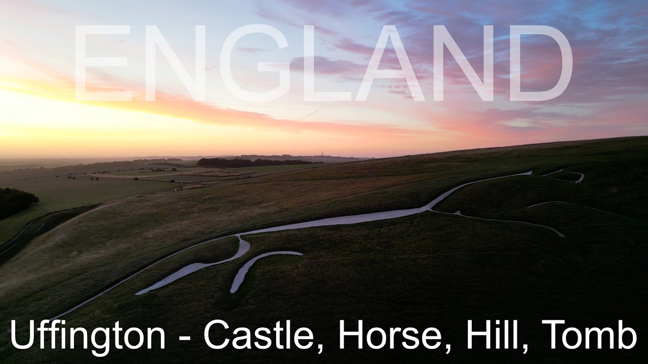 England: Uffington - Castle, White Horse, Dragon Hill and Tomb