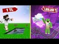 1 TL HAVUZ VS 1.000.000 TL HAVUZ w/OğuzAslan - MINECRAFT