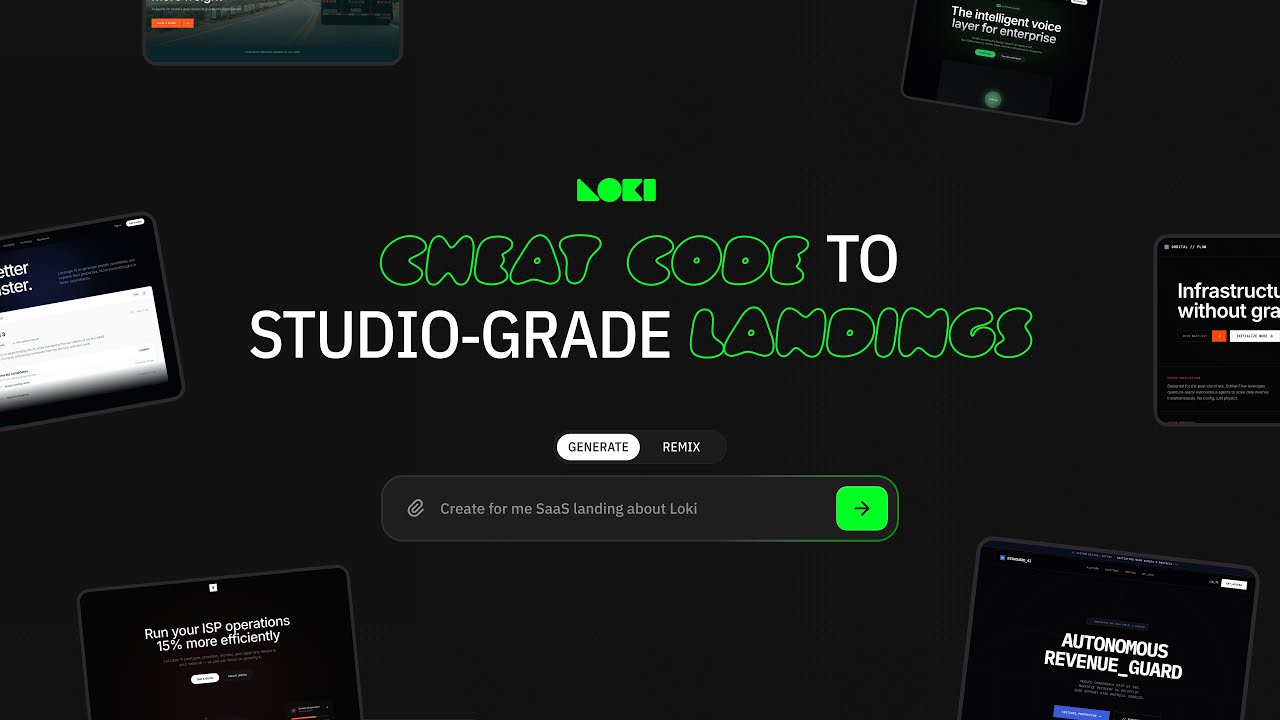Loki.Build — Cheat code to studio‑grade landings - YouTube
