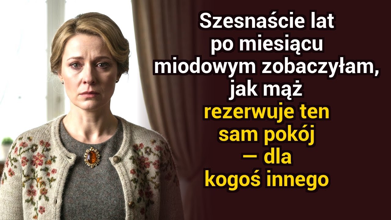 16 lat po naszej podróży poślubnej zobaczyłam męża rezerwującego ten sam pokój — dla kogoś innego.