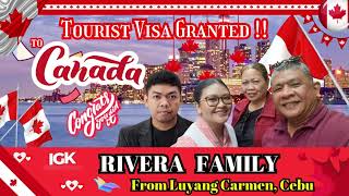 Dreams do come true! Congratulations to the Rivera Family on their approved Canada Tourist Visa.