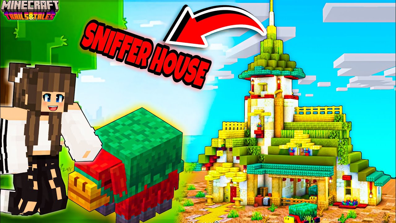 I Build The BEST SNIFFER HOUSE In Minecraft PE Survival 😍 