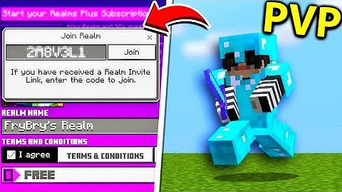 BEST PvP Realm SMP For Minecraft Bedrock Edition - Realm Code