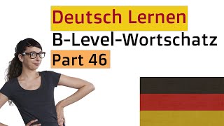 German Word List  intermediate level  - Part 46