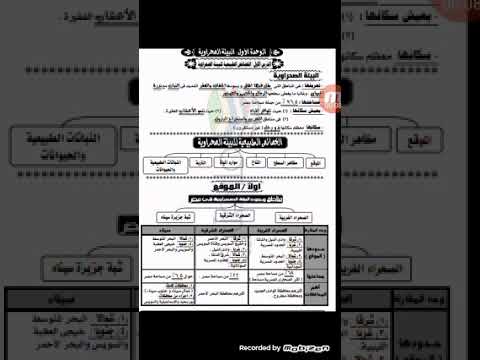 البيئة الصحراوية جزء 1