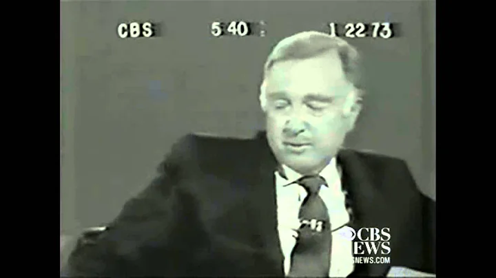 Walter Cronkite announces the death of LBJ