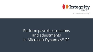 Perform payroll corrections and adjustments in Dynamics GP with Negative Payroll Transactions