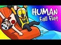 Human Fall Flat Funny Moments - Boat Rides and Panda's Horror Face!