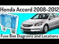 (2008-2012) Honda Accord Fuse Box Diagrams and Fuse Panel Locations✅