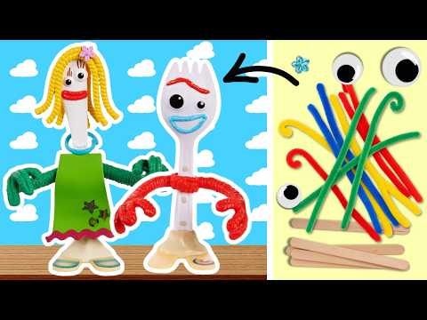 How to Build Forky! - Toy Story 5 - Build Forky and Karen Beverly