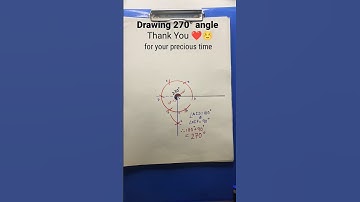 drawing 270 degree angle || construction || how to #shorts