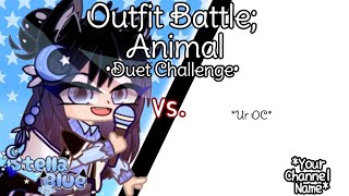 Outfit Battle: Animal | Open Fake Collab | FNF X Gacha Club | #Stella_BlueFC