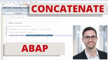 Modern ABAP - Concatenation Operator &&, && instead of CONCATENATE
